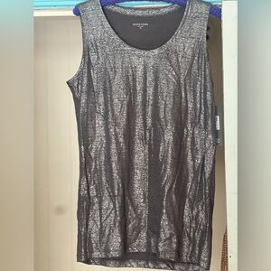 NWT Eileen Fisher linen shimmer jersey shell xs